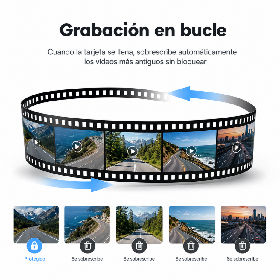 Grabacion en bucle automatica sin bloquear la tarjeta