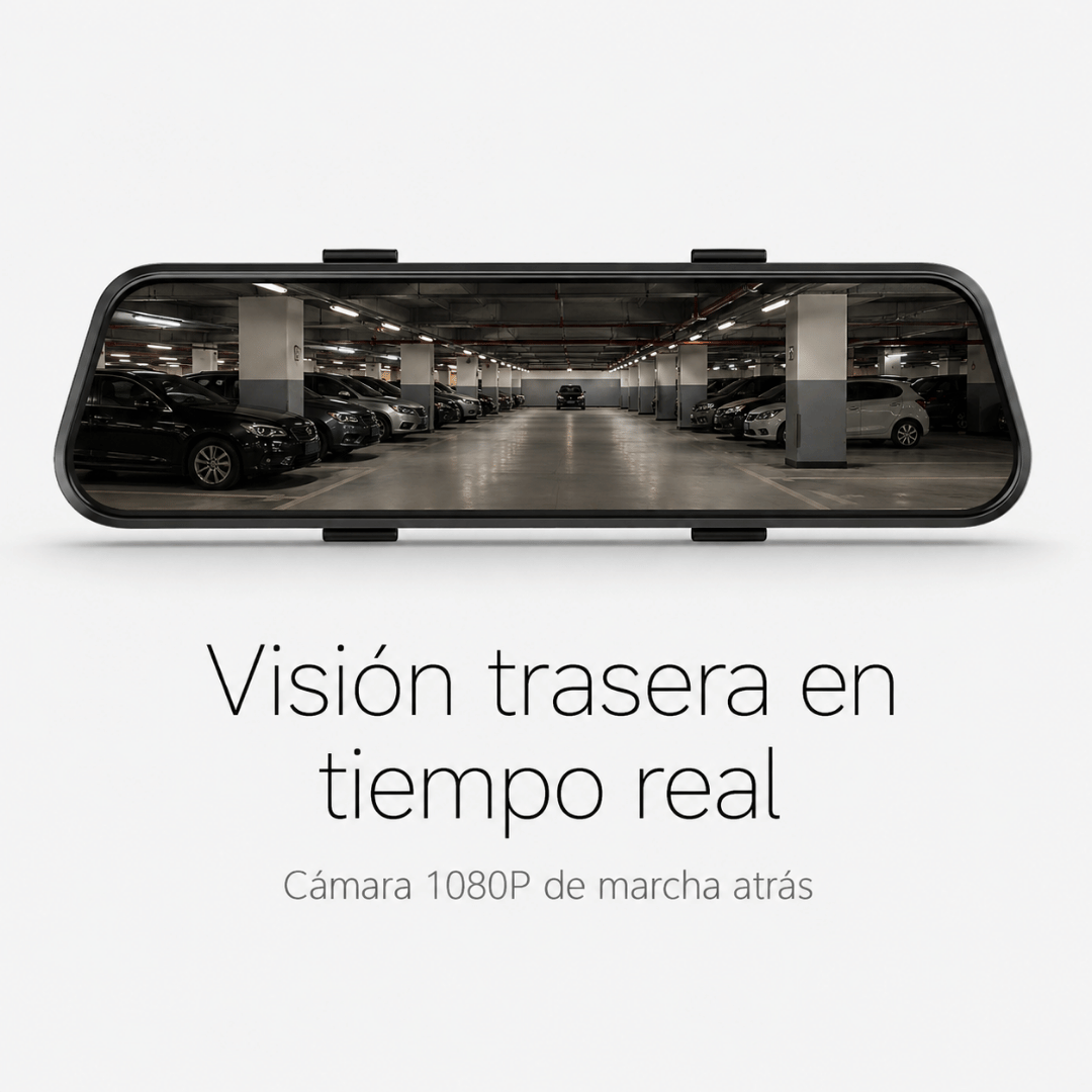 Visión trasera en tiempo real con cámara de marcha atrás 1080P